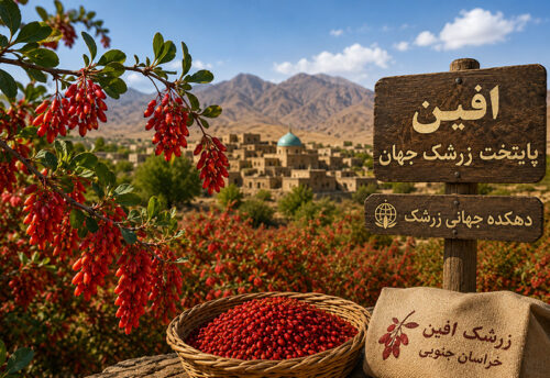 روستای افین، پایتخت زرشک جهان
